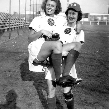 1945 - Betsy Jochum and Elizabeth "Lib" Mahon
