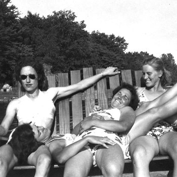 1946 - Elizabeth "Lib" Mahon , Marie Kruckel, Lillian Luckey and Jean Faut