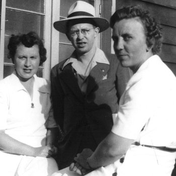 1944 - Lex McCutchan, Jim and Marie Timon.