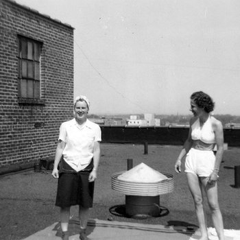 1945 - Phyllis Koehn and Elizabeth "Lib" Mahon