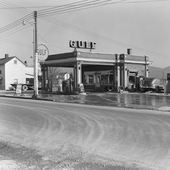 Gulf Gas Station.