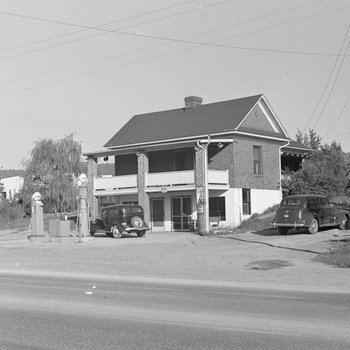 Gas or Service Station, name and location unidentified.