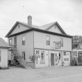 Community Store, alternate view of the front and side.