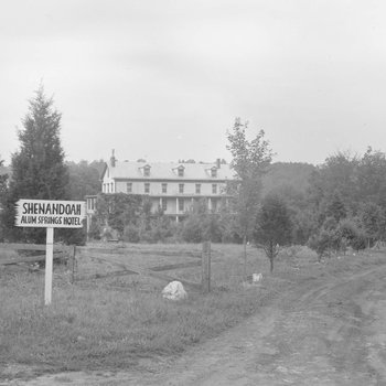 Shenandoah Alum Springs Hotel, view from the road. Orkney Springs, Va.