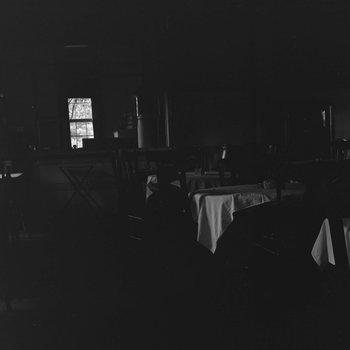 Inside of the Shenandoah Alum Springs Hotel, view of the dining area, Orkney Springs, Va. 2