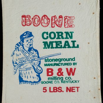 Boone [corn meal bag]