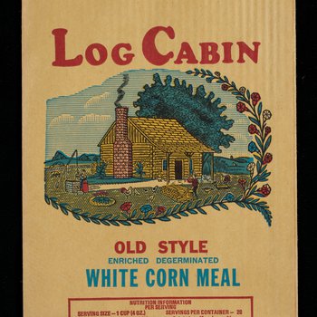 Log Cabin [corn meal bag]