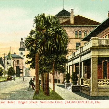 Post Office, Windsor Hotel, Hogan Street, Seminole Club, Jacksonville, Florida