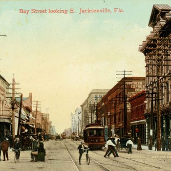 Bay Street looking E. Jacksonville, Fla.