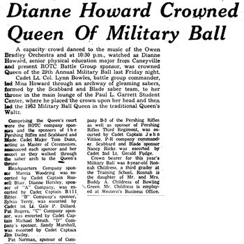 Dianne Howard Crowned Queen of Military Ball