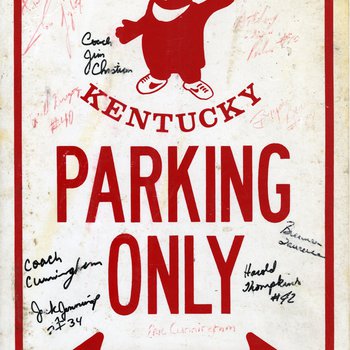 WKU Parking Only Sign