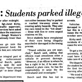 Illegal Parking by Students