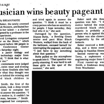 Musician wins Beauty Pageant