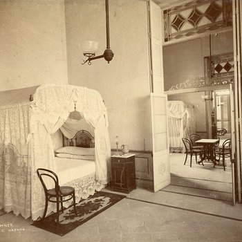 Bedrooms in a Cuban residence (MSS 31 B3 F8 #13)