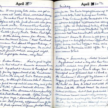 April 29th & 30th Diary Entries