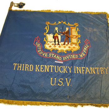 Regimental flag of 3rd Kentucky Infantry U.S.V. during Spanish-American War (KM2265)