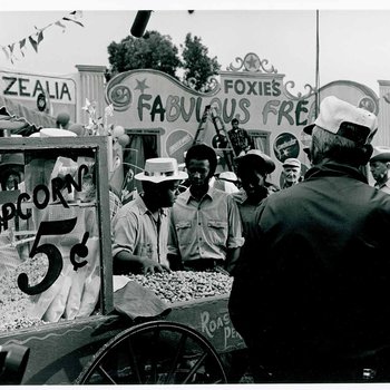 "The Learning Tree" carnival scene on location in Bourbon and Linn counties, Kansas