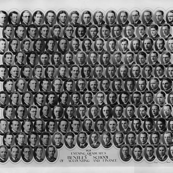 Graduating Class Photo, Evening Division, 1929