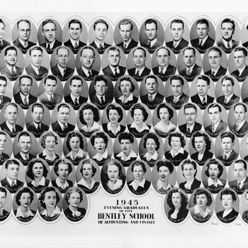 Graduating Class Photo, Evening Division, 1945