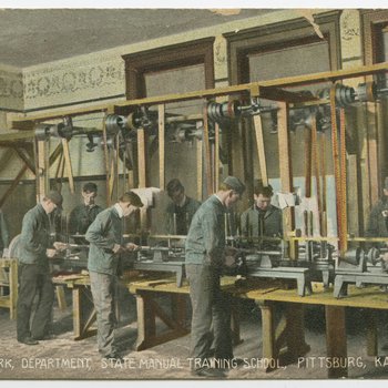 Wood Work Department, State Manual Training School, Pittsburg, Kansas