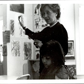 A Teacher and Student in the Classroom, Student Teaching, ca. early 1960s