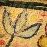 Pochette, mid-18th century, magnified view of ground