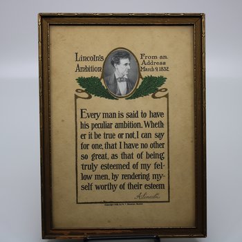 Lincoln's Ambition Photograph