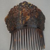 Comb, tortoise shell, 19th century, front view