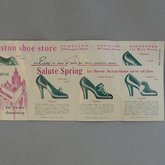 Shoe brochure, 1938, with fold