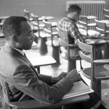 James Meredith at second class in Peabody Hall