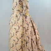 Robe à l’anglaise, printed cotton, c. 1770, side view