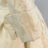 Robe à l’anglaise, ivory silk damask, c. 1750-1770, detail of cuff