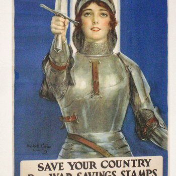 Joan of Arc Saved France-- Women of America Save Your Country Buy War Savings Stamps