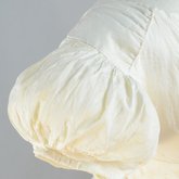 Dress, white cotton mull, 1812-1816, detail of sleeve, back