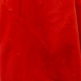 Woman’s red wool cloak, c. 1750-1800, detail of selvedge seam, interior and exterior