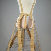 Cage crinoline with shoulder straps 1868-1873, front view