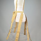 Cage crinoline with shoulder straps 1868-1873, side view