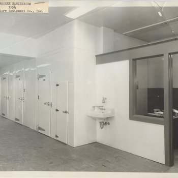 Kitchen Freezers and Dietitian's office, Milwaukee Sanitarium