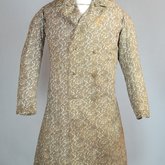 Men’s dressing gown, 1860s, front view