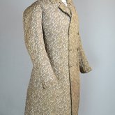 Men’s dressing gown, 1860s, quarter view