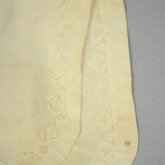 Boy’s dress and vest, white cotton piqué decorated with a leaf and loop braid pattern, 1900-1917, exterior and interior of braid application