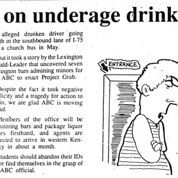 Crackdown on Underage Drinking Overdue