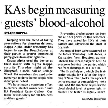 KAs Begin Measuring Guests' Blood-Alcohol