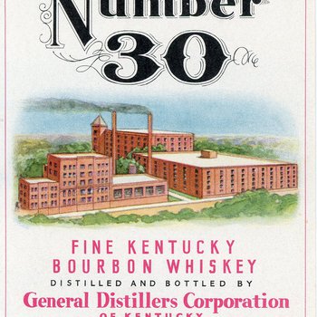 Number 30 Fine Kentucky Bourbon Whiskey (General Distillers Corporation of Kentucky)