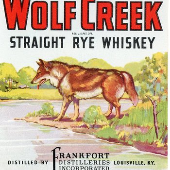 Wolf Creek Straight Rye Whiskey (Frankfort Distilleries Incorporated)
