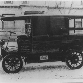 An Ambulance of the Rockefeller Hospital
