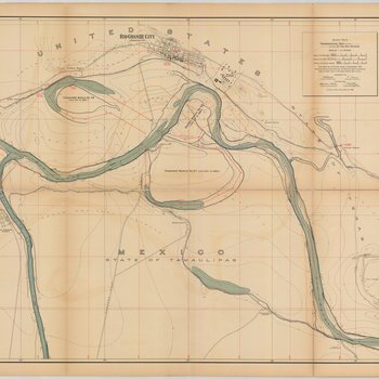 Topographical Map of the Rio Grande From Roma To The Gulf Of Mexico Sheet No. 03 [Rio Grande City, Texas]