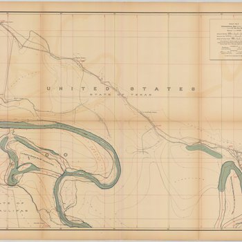 Topographical Map of the Rio Grande From Roma To The Gulf Of Mexico Sheet No. 04 [Garcia Ranch, Texas]