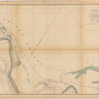Topographical Map of the Rio Grande From Roma To The Gulf Of Mexico Sheet No. 12 [Lomitas Ranch, Texas]