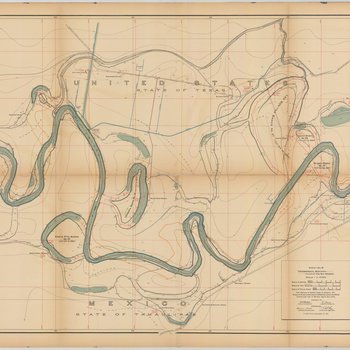 Topographical Map of the Rio Grande From Roma To The Gulf Of Mexico Sheet No. 16 [Tenacitas Ranch, Tamaulipas]